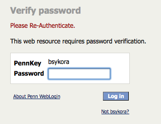 [Use PennKey password to log in]